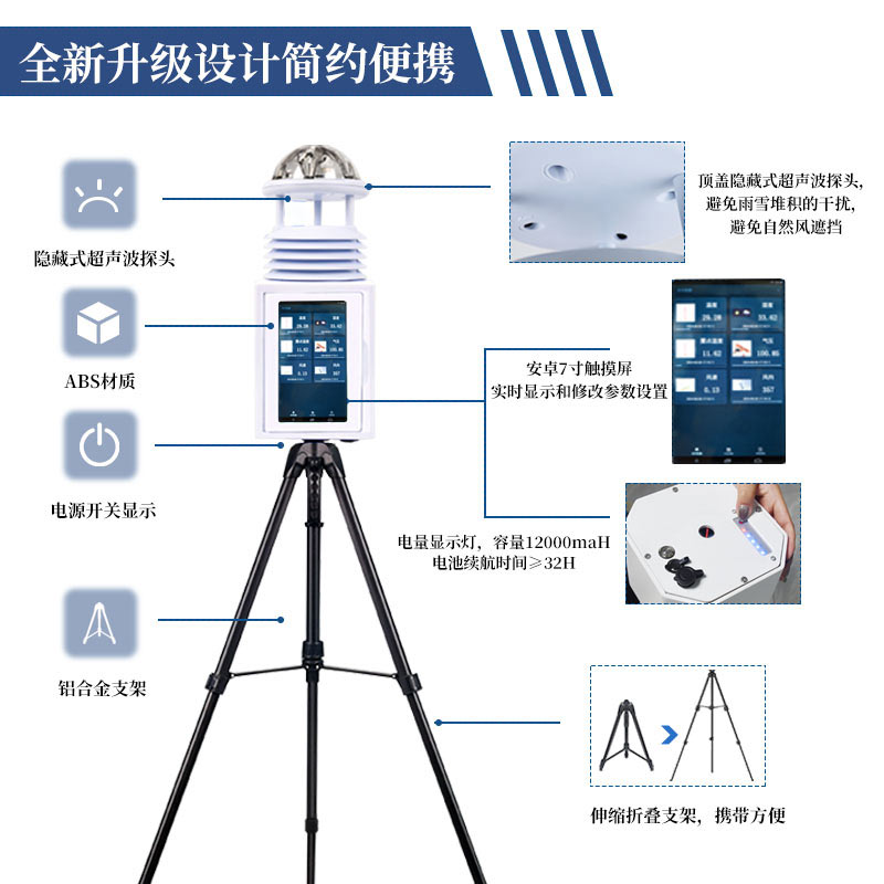 風(fēng)途便攜式氣象檢測(cè)儀，隨身攜帶的“氣象專家”——支架款